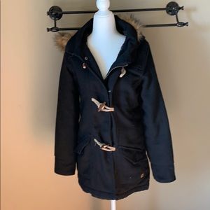 Roxy warm pea coat With removable hood